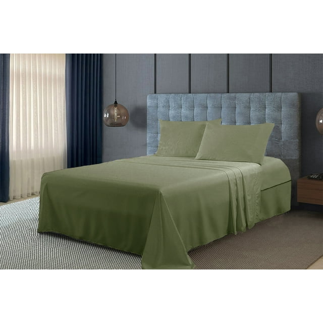 Smyrna Full Size Bamboo Derived Rayon Sheets Set, Deep Pockets, Softer