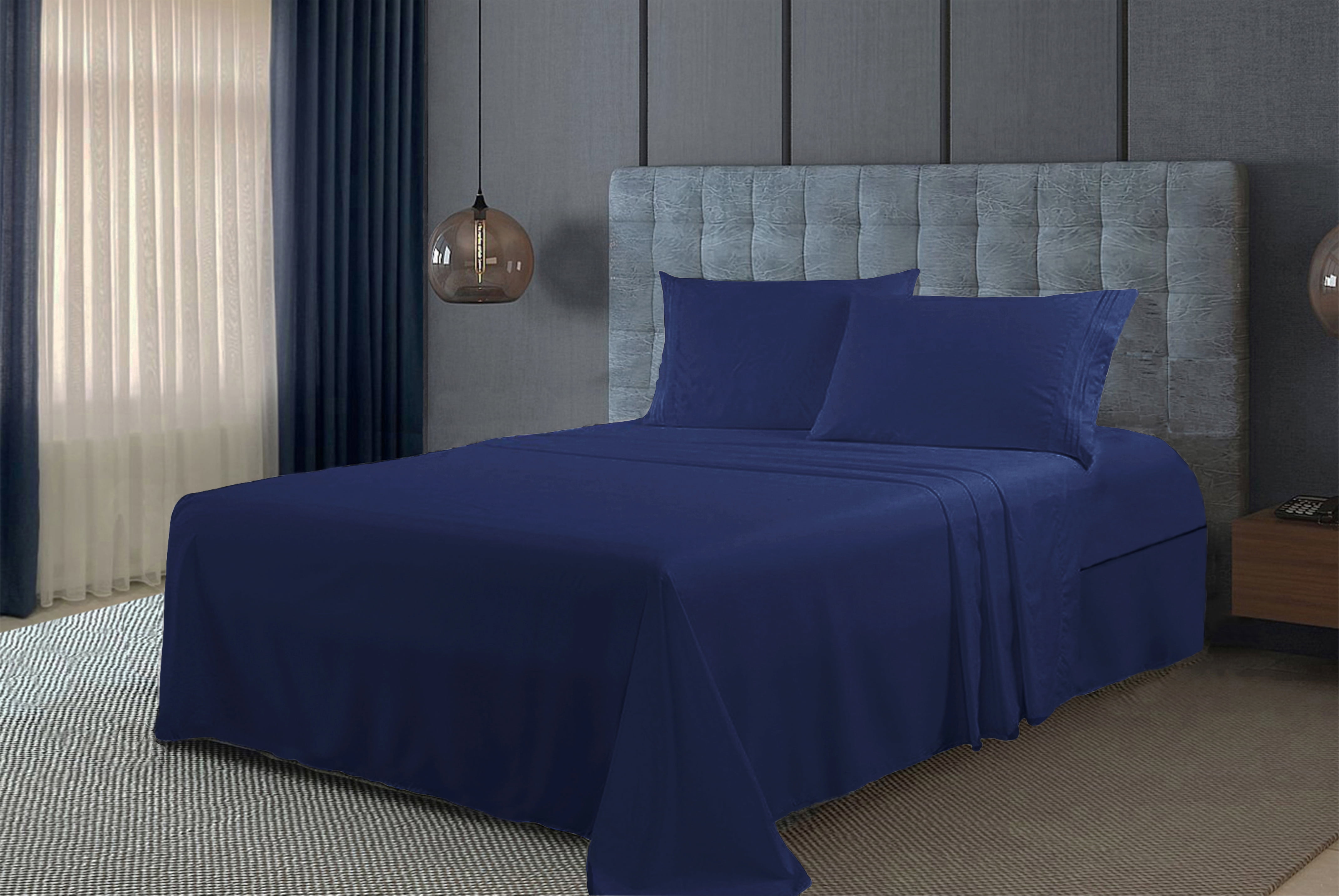 Smyrna Full Size Bamboo Derived Rayon Sheets Set, Deep Pockets, Softer