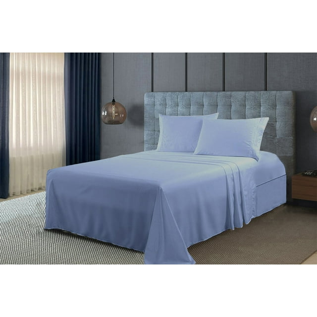 Smyrna Queen Size Bamboo Derived Rayon Sheets Set, Deep Pockets, Softer