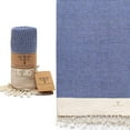 thumbnail image 1 of Smyrna Vintage Series Original Turkish Beach Towel  100% Cotton, Prewashed, 37 x 71 Inches  Turkish Bath Towel for SPA, Beach, Pool, Gym and Bathroom Azure, 1 of 7