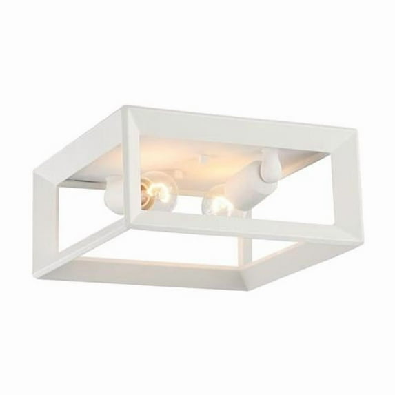 Golden Lighting Smyth 2-light Flush Mount in Natural White