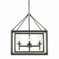thumbnail image 1 of Golden Lighting Smyth 4-light Chandelier in Gunmetal Bronze, 1 of 9
