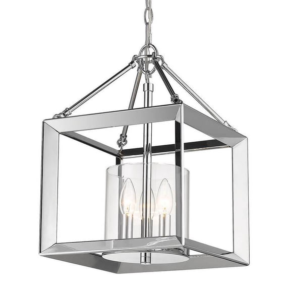 Smyth Mini Chandelier (Chrome & Clear Glass)