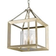 thumbnail image 1 of Smyth Mini Chandelier (White Gold & Clear Glass), 1 of 4