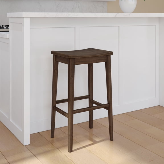 Smythe Stool Bar Height (30in), Walnut