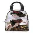 thumbnail image 1 of Sn×ow WhiteLovely lunch bag, reusable lunch bag, beautiful small lunch handbag, 1 of 5