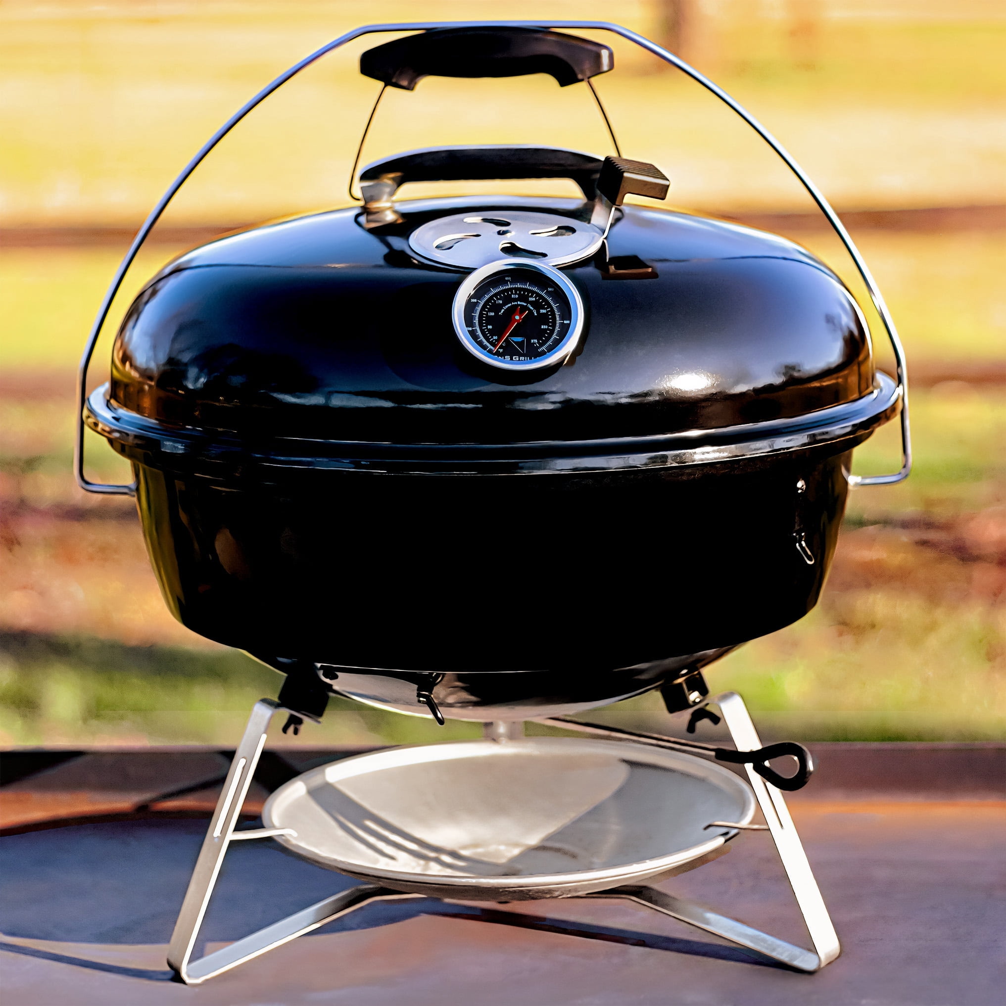 18" Charcoal Stainless Steel Portable Kettle Grill