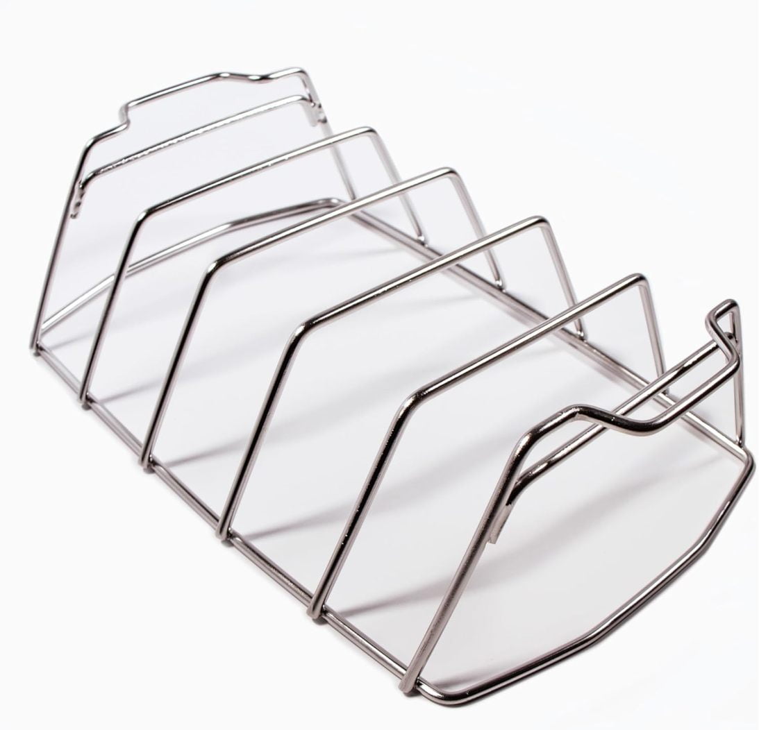 SnS Grills Rib 'N Roast Reversible Rack – 304 Stainless Steel, 2-in-1 ...