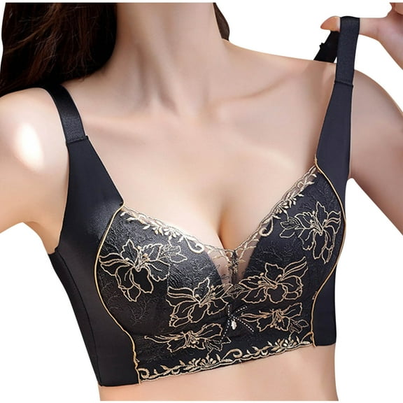SnZhen Bras for Women no Underwire Comfortable Without Steel Rings Small Chest Gathered And Auxiliary Breast Bra