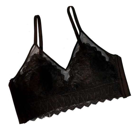 SnZhen Bras for Women no Underwire French Lingerie Rabbit Ear Summer Thin Lace Women's Strapless Gathering Bra