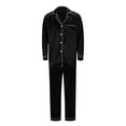 thumbnail image 1 of SnZhen Christmas Family Pajamas Set Female Style Silk-like Christmas Solid Color Tops & Pants Lovers Loungewear Winter Nightwear XL, 1 of 4