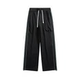 thumbnail image 1 of SnZhen Pants for Man Men Cool Ice Silk Casual Pants Draping Quick Drying Pants Straight Tube Paratrooper Pants Long Pants Men, 1 of 7