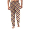 thumbnail image 1 of SnZhen Pants for Man Men's Home Sleepwear Thin Loose Pants Plaid Straight Leg Pants Men's Casual Pants, 1 of 6