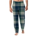 thumbnail image 1 of SnZhen Pants for Man Men's Home Sleepwear Thin Loose Pants Plaid Straight Leg Pants Men's Casual Pants, 1 of 6