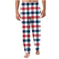 thumbnail image 1 of SnZhen Pants for Man Men's Home Sleepwear Thin Loose Pants Plaid Straight Leg Pants Men's Casual Pants, 1 of 6