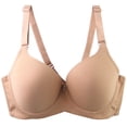 thumbnail image 1 of SnZhen Plus size Daily Bra for Women Women's Solid Color Thin Bra with Steel Ring Sag Proof Gathered Underwear CDE Cup, 1 of 4