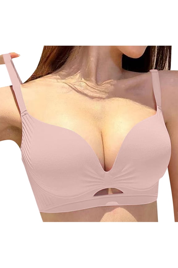 Sexy Bras for Women Naughty for Sex Women's No Steel Ring Backless Sexy Seamless Push-Up U-Shaped Beautiful Back Underwear Everyday Bras