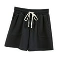 thumbnail image 1 of SnZhen Shorts for Women Loose Fit Women's Summer Solid Pocket Home Casual Sports Shorts, 1 of 4