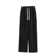 thumbnail image 1 of SnZhen Spring Sweatpants for Women Fallow Fashion Solid Color Elastic Waist with Pocket Casual Full Length Pants Black XXL, 1 of 4