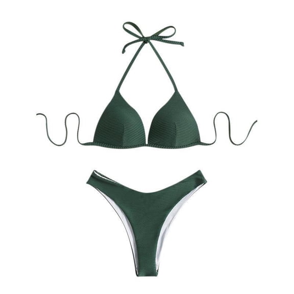 SnZhen Swim Suits for Women 2024 Family Swimsuits Matching Set Print Hollow Out Backless Swimwear