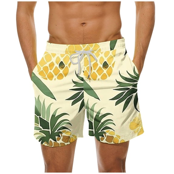 SnZhen Swim Under $15 Mens Swimming Trunks Men's Summer Loose Beach Shorts Pocket Swimming Pants