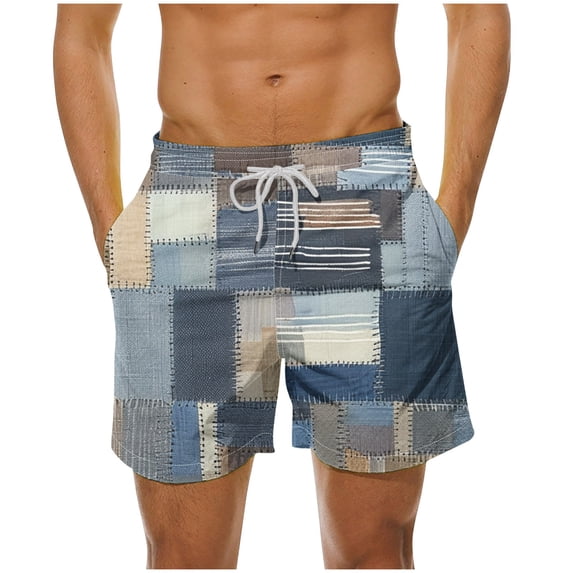 SnZhen Swim Under $15 Mens Swimming Trunks Men's Summer Loose Beach Shorts Pocket Swimming Pants