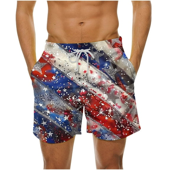 SnZhen Swim Under $15 Mens Swimming Trunks Men's Summer Loose Beach Shorts Pocket Swimming Pants