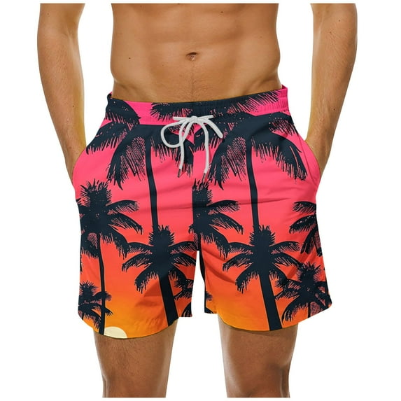 SnZhen Swim Under $15 Mens Swimming Trunks Men's Summer Loose Beach Shorts Pocket Swimming Pants