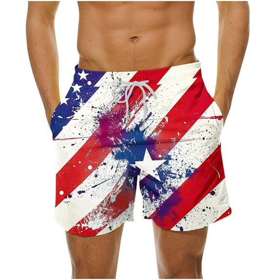 SnZhen Swim Under $15 Mens Swimming Trunks Men's Summer Loose Beach Shorts Pocket Swimming Pants