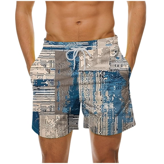 SnZhen Swim Under $15 Mens Swimming Trunks Men's Summer Loose Beach Shorts Pocket Swimming Pants