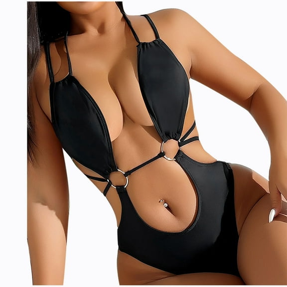 SnZhen Tankini Swimsuits for Women Tummy Control Women's Split High Waisted Solid Color Swimsuit Conservative And Fashionable Bikini Swimsuit