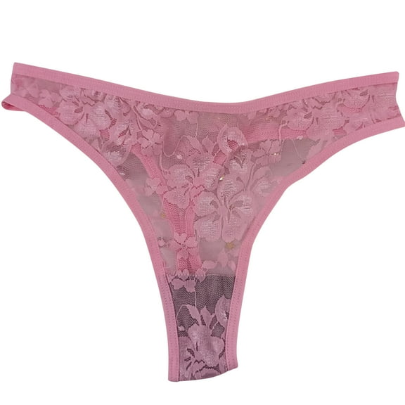 SnZhen Thongs for Women Women's Panties Lace Seamless Low Waisted Ladies Thongs Physiological Underpants