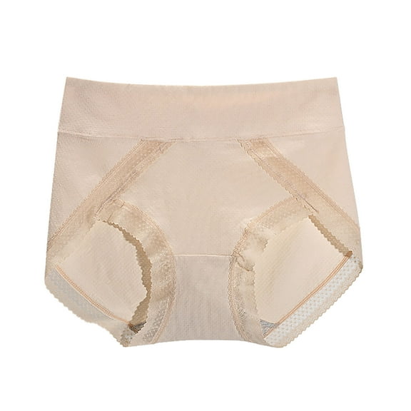 SnZhen Underwear Women Pack Ladies Comfortable Solid Color Large Size Abdominal Panties Hight Waiste Underpants