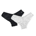 thumbnail image 1 of SnZhen Underwear Women Pack Women's Sexy Comfortable And Traceless V-Waist Hip Wrap Triangular Lace 2PC Underwear, 1 of 2