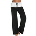 thumbnail image 1 of SnZhen Woman Wide Leg Pants Women Casual Solid Trousers Bandage Comfortable Straight Pants, 1 of 5