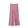 thumbnail image 1 of SnZhen Woman Wide Leg Pants Women's And Linen Solid Color Capris Casual Pants, 1 of 4