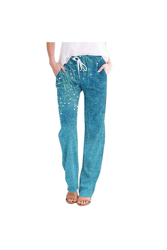 Women's Casual Pants Fashion Daily Print Casual Loose Casual Full Length Pants
