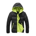 thumbnail image 1 of SnZhen Women's Winter Jacket with Hood Ladies Solid Color Winter Warm Thick Coat Casual Outerwear Tops Z-Black L, 1 of 4