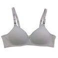 thumbnail image 1 of SnZhen Womens Bra With Buttons In Front Women's Non Steel Ring Style Printed Gathered Middle Button Breathable Underwear Daily Bra, 1 of 3