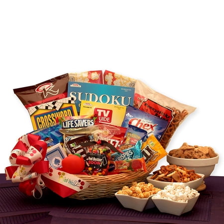 Snack Attack Activity and Treats Gift Basket -Get Well Gift Idea