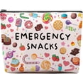 thumbnail image 1 of Snack Bags, Emergency Food Bag Packing Cubes for Women Trip Gifts Favors Travel Bag Essentials, Emergency Snacks Gifts for Her Makeup Cosmetic Bag Pouch Purse, 1 of 7