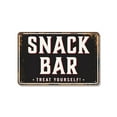 thumbnail image 1 of Snack Bar Street 10 Inch x 14 Inch Novelty Aluminum Metal Sign Open For Cravings Durable Weatherproof Perfect for Kitchens Cafes Stands Fun Gift for Families Hosts Foodies Crafted in, 1 of 6