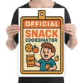 thumbnail image 1 of Snack Boss Retro Art - Office & Kitchen Decor - 13x19 Poster Print - Vintage Style, 1 of 7