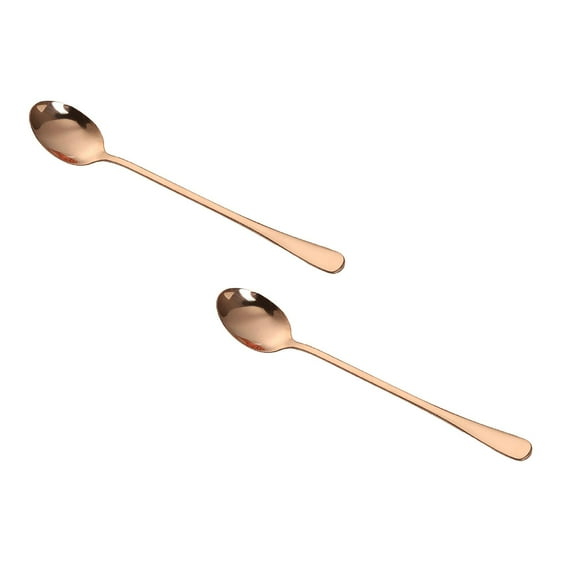 Snack Bowls Coffee Stirrers Ice Tea Spoon Premium Stainless Steel Iced Teaspoon For Mothers Milks Tea Mixing Cocktail Stirring Coffee