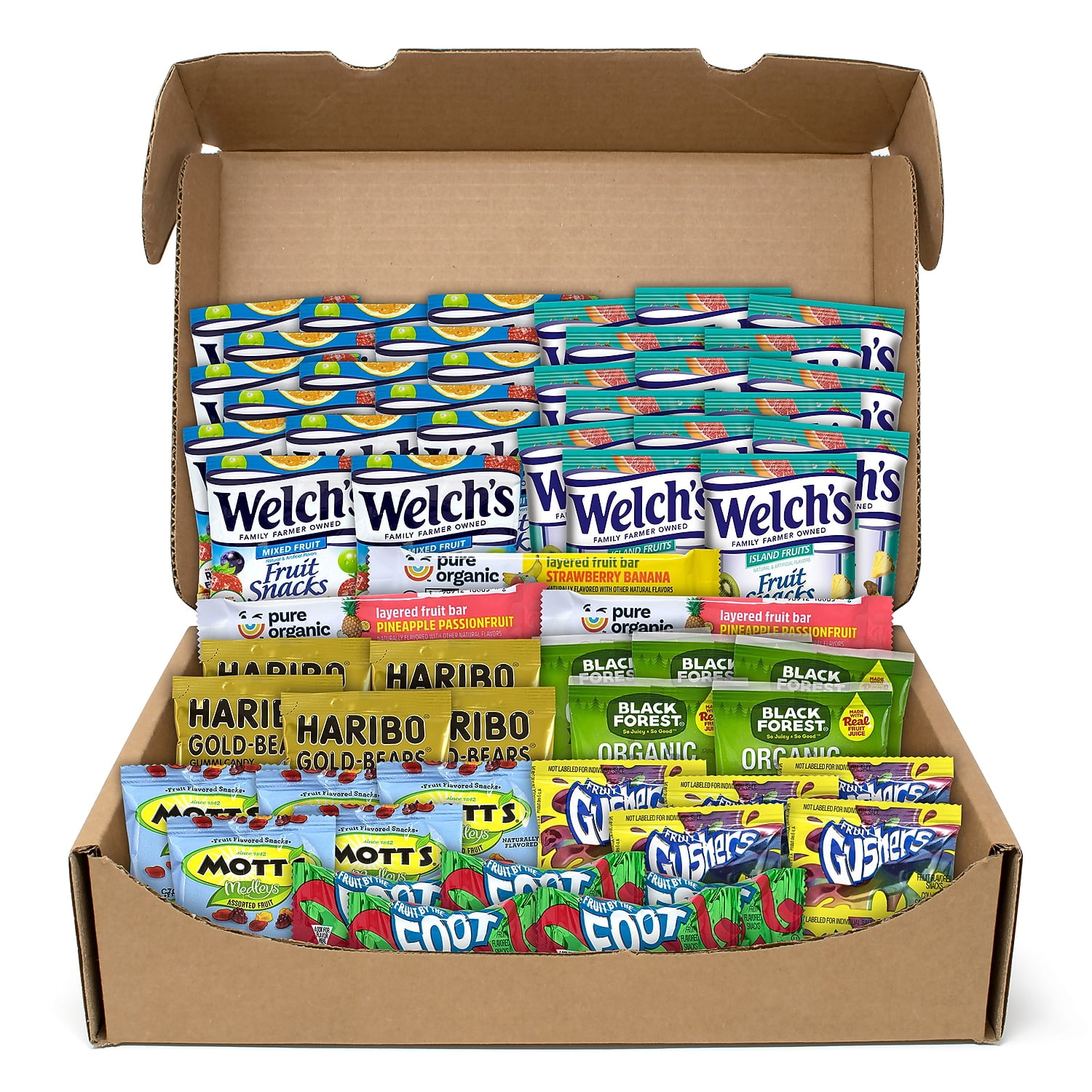 Snack Box Pros Fruit Gummies - Variety Pack 58 Pieces/Box (700-00112)