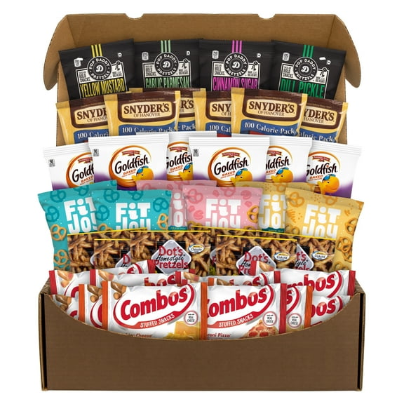 Snack Box Pros, Pretzel Snack Box, 38 Individually Packaged Snacks