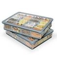 thumbnail image 1 of COOK WITH COLOR Snack Box, 16-Compartment Lunch Box & Food Storage Container, Blue, 2-pack, 1 of 10