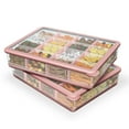 thumbnail image 1 of COOK WITH COLOR Snack Box, 16-Compartment Lunch Box & Food Storage Container, Pink, 2-pack, 1 of 9