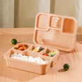 thumbnail image 1 of Snack Box for Friend - Four Compartment Bento Box, Leak-proof Sealed Freshness, Food Grade Safe Plastic, Non-tip Stable Design for Lunch and Picnics, 1 of 9