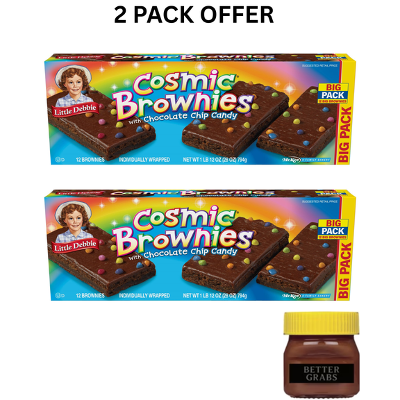 Snack Cakes, Little Debbie Big Pack COSMIC Brownies, 28 oz